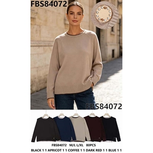Sweter damski okrągły  M/L-L/XL