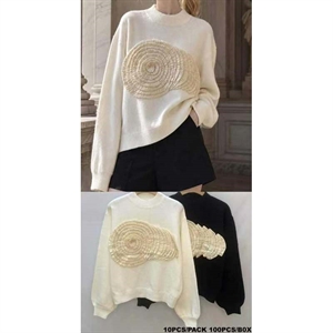 Sweter damski okrągły