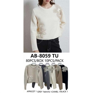 Sweter damski okrągły