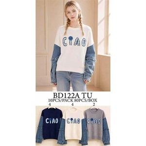 Sweter damski okrągły