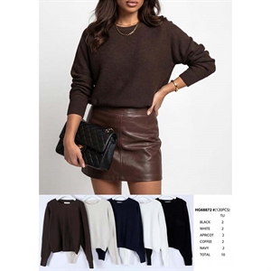 Sweter damski okrągły