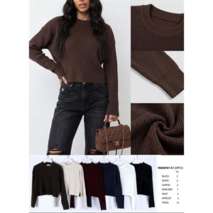 Sweter damski okrągły
