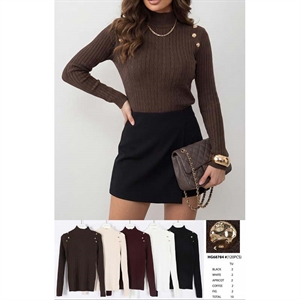 Sweter damski z golfem