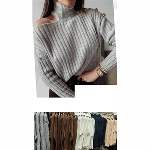 Sweter damski z golfem