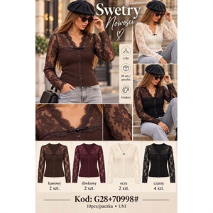 Sweter damski zapinany na guziki