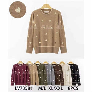 Sweter damski okrągły  M/L-XL/2XL