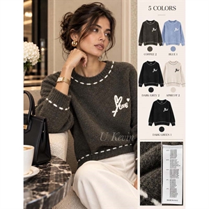 Sweter damski okrągły