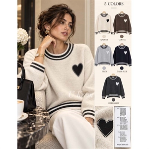 Sweter damski okrągły