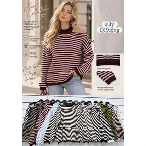 Sweter damski okrągły