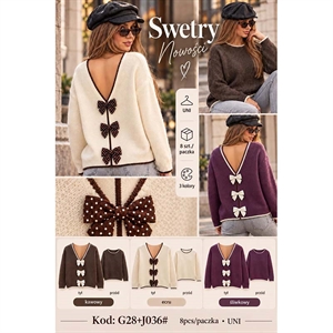 Sweter damski okrągły