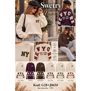 Sweter damski okrągły