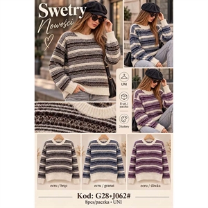 Sweter damski okrągły