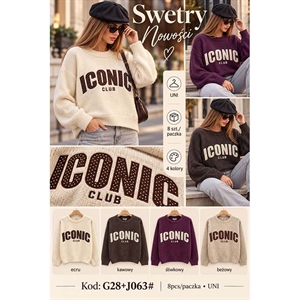 Sweter damski okrągły