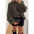 Sweter damski z półgolfem Mohair biust (90cm)