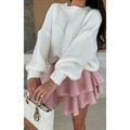 Sweter damski okrągły Mohair