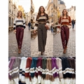 Sweter damski z dekoltem w serek