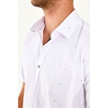 Koszula męska z krótkim rękawem we wzory krój slim fit produkt Turecki  M-2XL