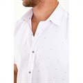 Koszula męska z krótkim rękawem we wzory krój slim fit produkt Turecki  M-2XL