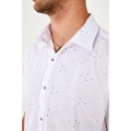Koszula męska z krótkim rękawem we wzory krój slim fit produkt Turecki  M-2XL