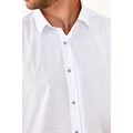 Koszula męska z krótkim rękawem we wzory krój slim fit produkt Turecki  M-2XL