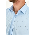 Koszula męska z krótkim rękawem we wzory krój slim fit produkt Turecki  M-2XL