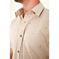Koszula męska z krótkim rękawem we wzory krój slim fit produkt Turecki  M-2XL