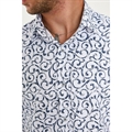 Koszula męska z krótkim rękawem we wzory krój slim fit produkt Turecki  M-2XL