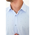 Koszula męska z krótkim rękawem we wzory krój slim fit produkt Turecki  M-2XL