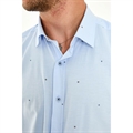 Koszula męska z krótkim rękawem we wzory krój slim fit produkt Turecki  M-2XL