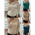 Sweter damski okrągły S/M-L/XL
