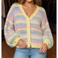 Sweter damski zapinany na guziki