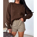 Sweter damski okrągły