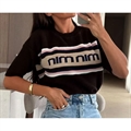 Sweter damski z krótkim rękawem