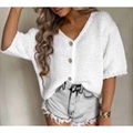 Sweter damski z krótkim rękawem