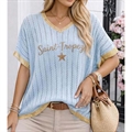 Sweter damski z krótkim rękawem