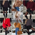 Sweter damski okrągły