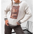 Sweter damski okrągły