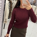 Sweter damski okrągły