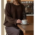 Sweter damski okrągły