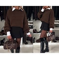 Sweter damski okrągły
