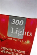 Lampki choinkowe zewnętrzne wewnętzrne 300szt.gs113