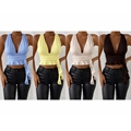 Bluzka crop top damski produkt Włoski