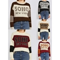 Sweter damski okrągły