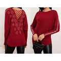Sweter damski okrągły