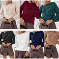 Sweter damski okrągły