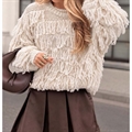 Sweter damski okrągły