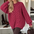 Sweter damski okrągły