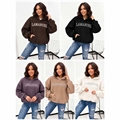 Gruba ocieplana bluza z wyszytym napisem produkt Turecki  M-XL