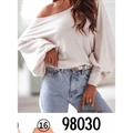 Sweter damski okrągły