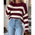 Sweter damski okrągły